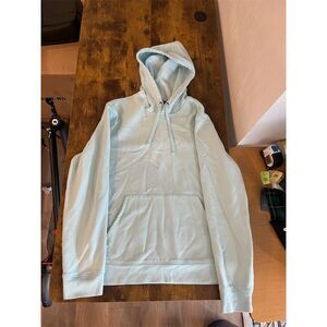 Tek Gear Men's Pullover Hoodie Light Blue Fleece Size L‎